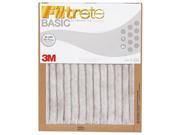 3M FBA02DC H 6 White Basic Filtrate Filter 20 x 20 x 1 in. Pack of 6