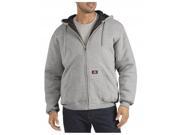 Dickies TW394HG Extra Large Heavyweight Quilted Fleece Zip Up Hoodie Heather Gray Size XL