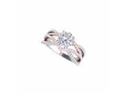 Fine Jewelry Vault UBNR84749TTWP14D Prong Set Conflict Free Diamond Ring in Two Tone Gold