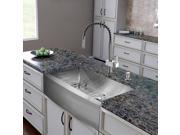 VIGO All in One 36 inch Farmhouse Stainless Steel Kitchen Sink and Faucet Set