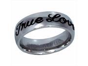 Forgiven Jewelry 107238 Ring True Love Waits Cursive Text Stain Sz 12