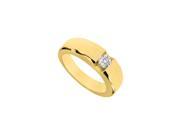 Fine Jewelry Vault UBM241Y14D Mens Diamond Ring 14K Yellow Gold 0.25 CT Diamonds