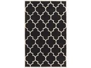 Artistic Weavers AWHE2013 58 Transit Piper Rectangle Hand Tufted Area Rug Black 5 x 8 ft.