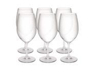 Zak Designs 0025 P530 21 oz Clear Trinity Red Wine Glass Pack of 6