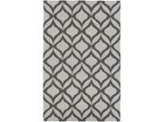 Artistic Weavers AWIP2197 58 Impression Addy Rectangle Hand Tufted Area Rug Gray 5 x 8 ft.