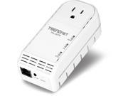 TRENDnet RB TPL 307E 200Mbps Powerline AV Adapter with Bonus Outlet