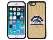 Coveroo 875 9930 BK FBC Colorado Rockies Wood Emblem Design on iPhone 6 6s Guardian Case