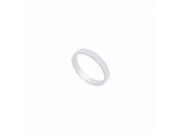 Fine Jewelry Vault UBVNCF300PTRS7.5 Platinum 3 mm Flat Non Comfort Fit Wedding Band Size 7.5