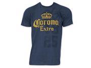 Tees Corona Extra 1925 Mens T Shirt Navy Blue Medium