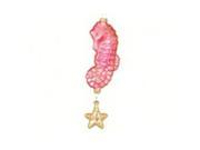Cobane Studio COBANEC105 Twinkle Seahorse Ornament Pink