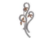 Dlux Jewels Sterling Silver Cubic Zirconia champ Brooch Pin