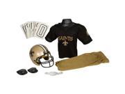 Franklin Sports FRA 15701F08 Y2 New Orleans Saints Youth NFL Deluxe Helmet and Uniform Set Medium