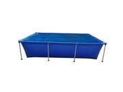 NorthLight Rectangular Floating Solar Cover for Steel Frame Swimming Pool Blue 17.4 ft.
