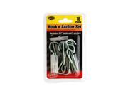 Bulk Buys MT520 48 Metal Hook Anchor Set 48 Piece