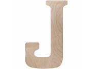 Walnut Hollow 40WH 40399 Wood Letter 18 in. X.5 in. J