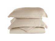 Rayon from Bamboo 300 Thread Count Solid Duvet Cover Set King California King Ivory