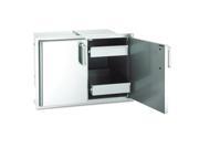 Fire Magic 43930S 22 Echelon Double Access Doors with Two Dual Drawers