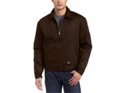 Dickies TJ15DB XL RG Mens Dbike Diw Lined Eisenhower Dark Brown Jacket Extra Large Regular