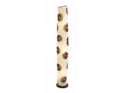 Benzara 52226 Fiber Glass Wood Floor Lamp