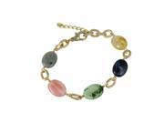 Dlux Jewels Brass Semi Precious Stone Bracelet