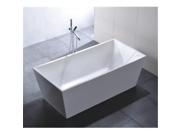 Legion Furniture WE6813 67 in. White Acrylic Tub No Faucet
