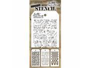 Stampers Anonymous MTS 6 Tim Holtz Mini Layered Stencil Set Pack of 3 Set No.6