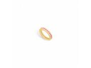 Fine Jewelry Vault UBU14YRD100PS1413 Created Pink Sapphire Eternity Band 14K Yellow Gold 1 CT TGW 29 Stones