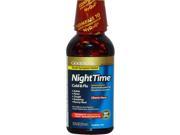 Good Sense Night Time Cold Flu Cherry Multi Symptom Relief Syrub 12 oz Case of 12