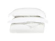 Impressions C500TXDC SLWH 500 Twin Twin XL Duvet Cover Set Cotton Solid White