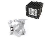 Omix Ada 15210.31 Small X Clamp Square LED Light Kit Silver 1 Piece