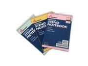 Skilcraft NSN4545702 Steno notebook 60 Pages Gregg Style 6 in. x 9 in. x 2 in. 3 PK AST