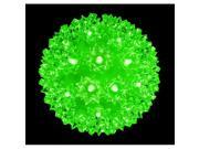 Queens of Christmas S 100SPH GR 7.5 7.5 in. Sphere 100 MM Green LEDs