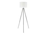 Ashley L204141 Signature Design Accessory Susette Metal Floor Lamp Brushed Silver