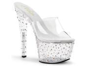 Pleaser STDANCE701_C_M 6 2.75 in. Platform Slide Shoe Clear Size 6