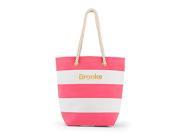 Wedding Star 4405 25 Bliss Striped Tote Bag Pink White