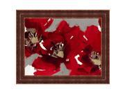 Tangletown Fine Art c16074 Red Poppy Forest I by Natasha Barnes Wall Art Brown Red 32 x 40 in.