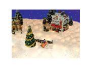 NorthLight Illuminated Multi Function Snow Blanket for Christmas Village Displays Clear Lights