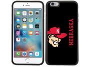 Coveroo 876 3993 BK FBC Nebraska Mascot with Black Design on iPhone 6 Plus 6s Plus Guardian Case