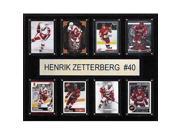 CandICollectables 1215ZETTERB8C NHL 12 x 15 in. Henrik Zetterberg Detroit Red Wings 8 Card Plaque
