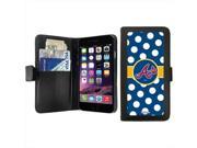Coveroo Atlanta Braves Polka Dots Design on iPhone 6 Wallet Case