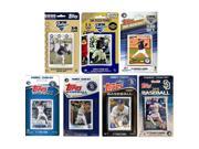 CandICollectables PADRES715TS MLB San Diego Padres 7 Different Licensed Trading Card Team Sets
