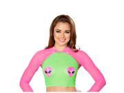 Roma Costume T3249 HP O S Sheer Shrug Hot Pink One Size