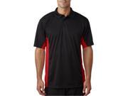 Badger 4440 Adult BT5 Polo Black Red 4XL