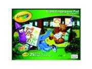 Crayola 16 x 12 in. Giant Finger Paint Pad 25 Sheets White