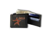 Rico Industries RIC RBL5503 Houston Astros MLB Embroidered Billfold Wallet