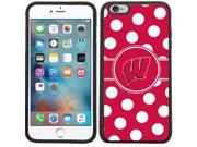 Coveroo 876 6663 BK FBC University of Wisconsin Polka Dots Design on iPhone 6 Plus 6s Plus Guardian Case