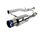 Spec D Tuning MFCAT3 WRX02T SD Catback Exhaust System Burnt Tip for 02 to 07 Subaru WRX 11 x 16 x 57 in.