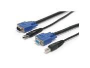 StarTech.com 10 ft 2 in 1 Universal USB KVM Cable Video USB cable HD 15 4 pin USB Type B M 4 pin USB Type A