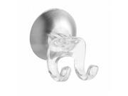 InterDesign 79020 Brushed Suction Cup Razor Holder Stainless Steel