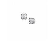 Fine Jewelry Vault UBNER40931AGCZ 1 CT CZ 925 Sterling Silver Earrings 2 Stones